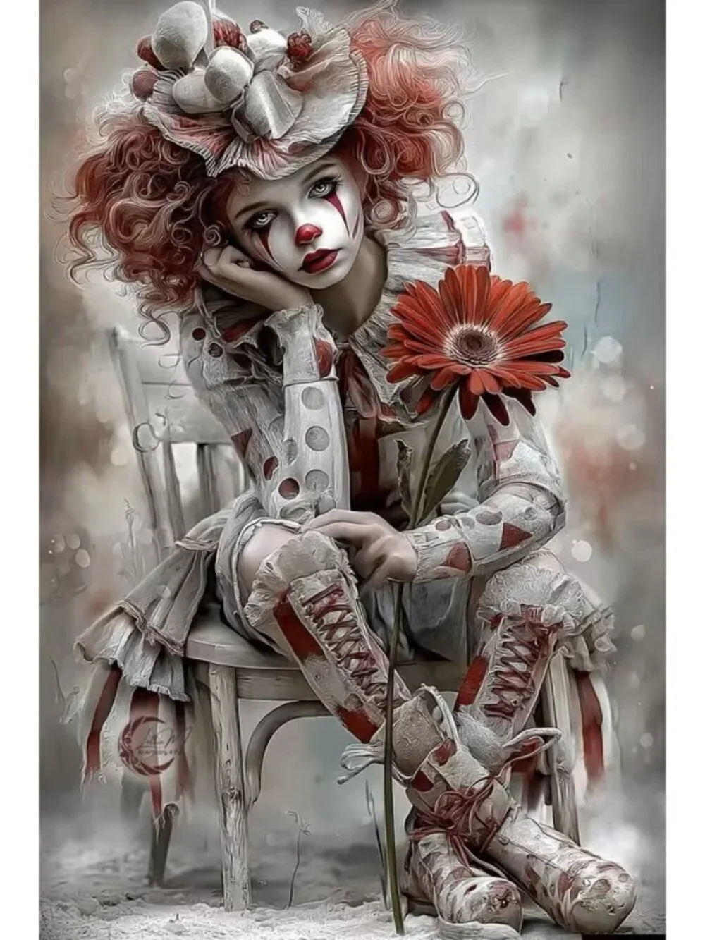 Clown diamond painting kit